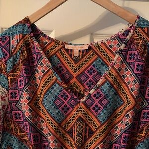 Multicolor Geometric Dress